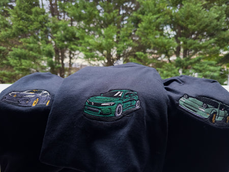 3 Cars Embroidered
