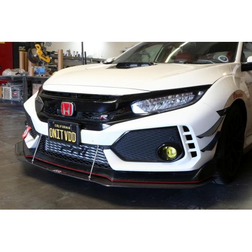 APR Front Bumper Canard: Civic Type R Fk8 18-19