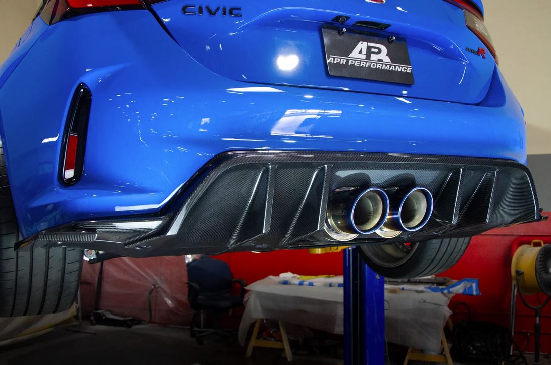 APR Carbon Fiber Rear Diffuser: Civic Type R Fl5 2023