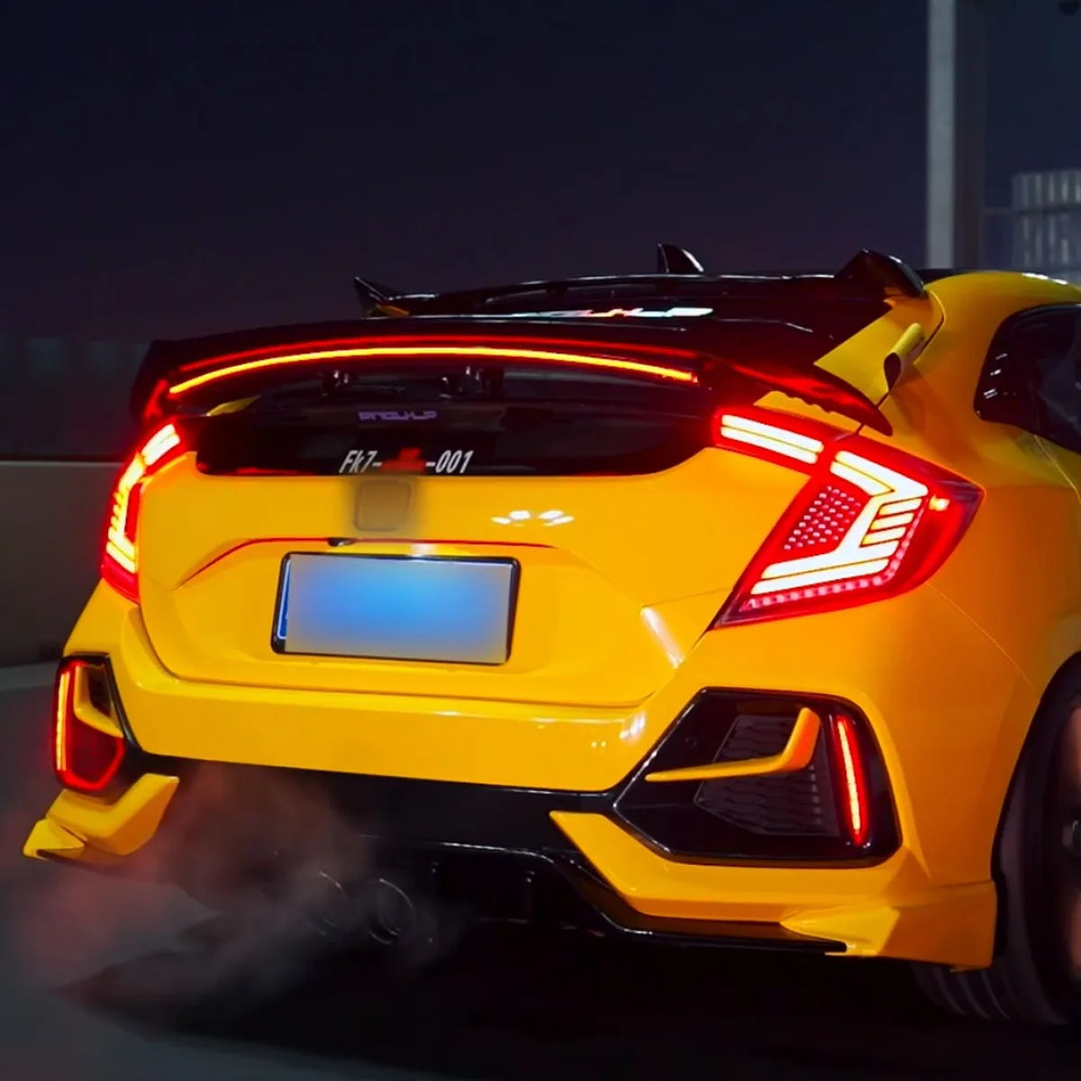 Yellow LED Tail Lights for 10th Gen Civic