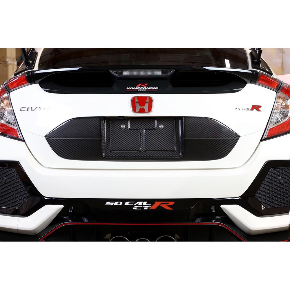 APR Performance Carbon Fiber License Plate Backing - 2017-2021 Honda Civic Type-R