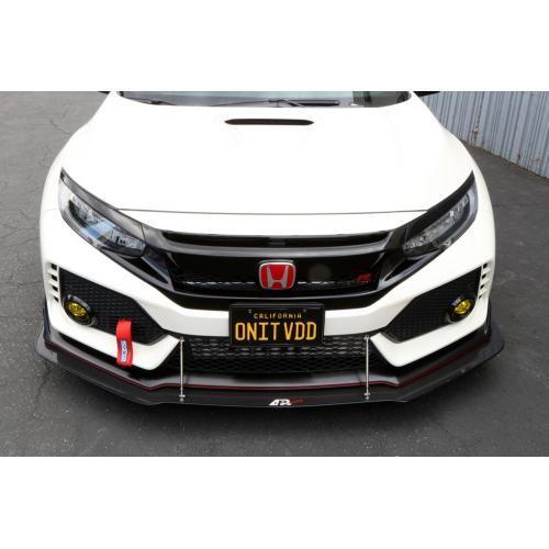 APR Performance Front Wind Splitter - 2017-2021 Honda Civic Type-R w/ OEM Lip