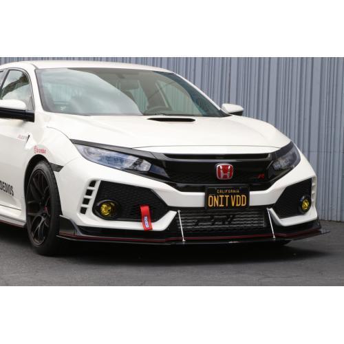 APR Performance Front Wind Splitter - 2017-2021 Honda Civic Type-R w/ OEM Lip