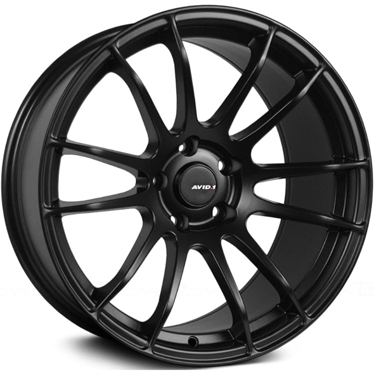 AVID1 AV20 5x114.3 Bolt 73.1 Hub 18" Size Wheels in Matte Black