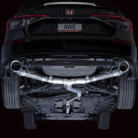 AWE Tuning Cat-Back Exhaust System - 2022+ Honda Civic Si and 2023+ Acura Integra A-Spec