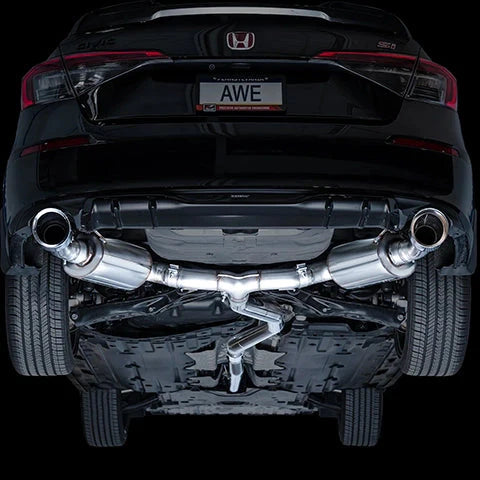 AWE Tuning Cat-Back Exhaust System - 2022+ Honda Civic Si and 2023+ Acura Integra A-Spec