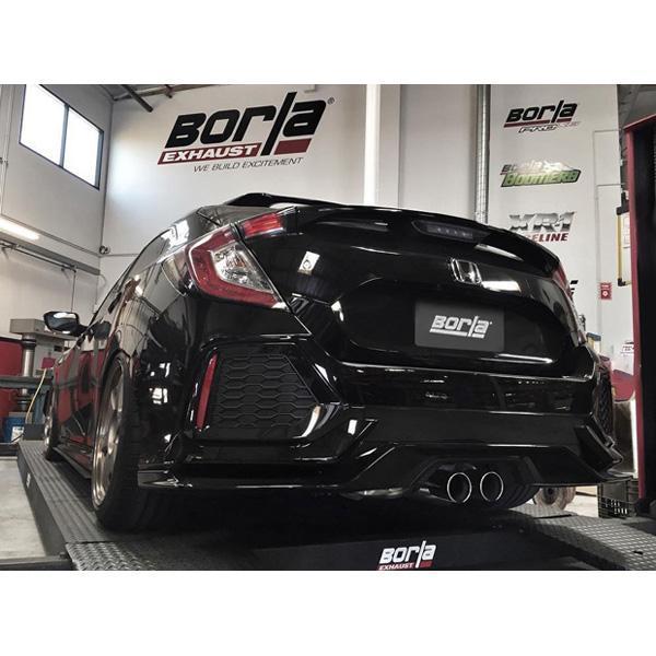 Borla S-Type Cat-Back Exhaust - 2017-2021 Honda Civic Sport Hatchback 1.5T