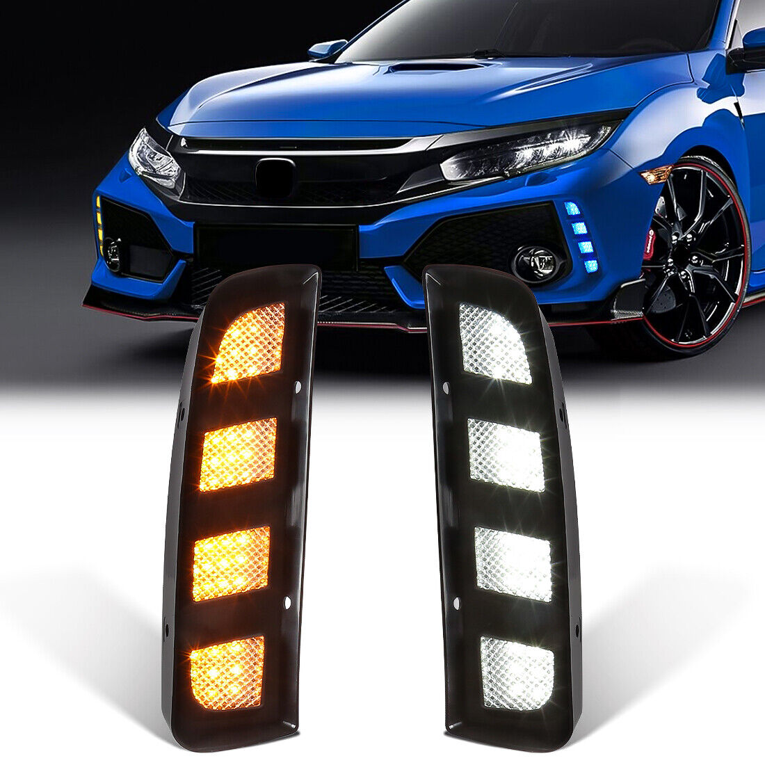 DRL Fog Lights for Honda Civic Type R FK8