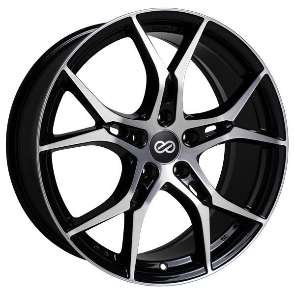 Enkei Vulcan 5x114.3 18" Black Machined Wheels