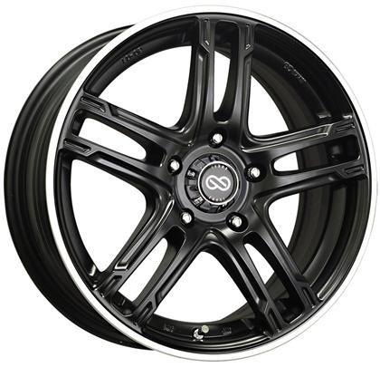 FD-05 17x7 5x114.3 40mm Offset Black Machined Wheel by Enkei