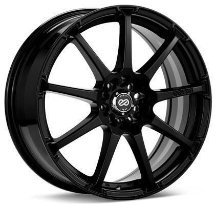 EDR9 17x7 5x100/+45mm offset 72.6 Bore Diameter Black Wheel by Enkei