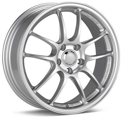 PF01 17x7 5x114.3 48mm offset 75mm Bore Dia Silver Wheel by Enkei