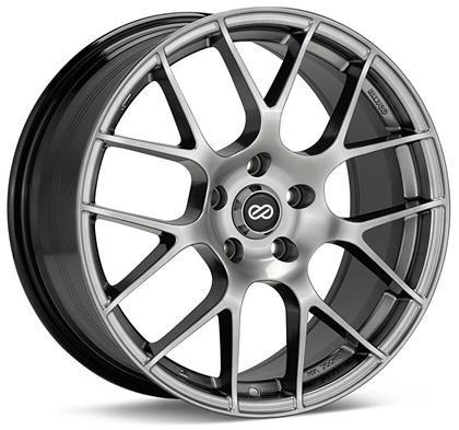 Raijin 18x8 40mm Inset 5x114.3 Bolt Pattern 72.6 Bore Dia Hyper Silver Wheel by Enkei