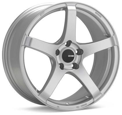 Kojin 18x8 40mm Inset 5x114.3 Bolt Pattern 72.6mm Bore Dia Matte Silver Wheel by Enkei