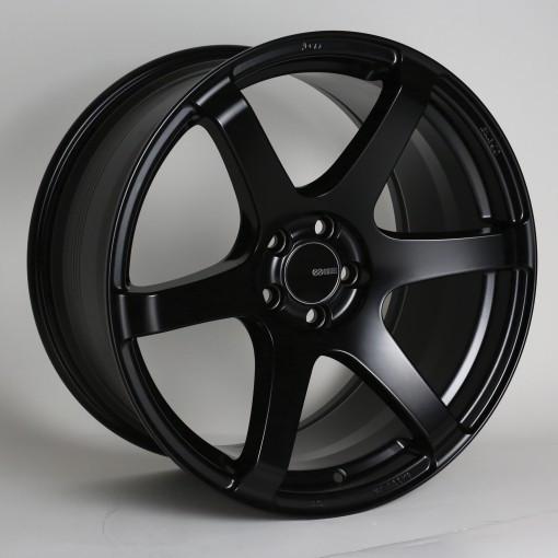 T6S 18x8 35mm Offset 5x114.3 Bolt Pattern 72.6 Bore Matte Black Wheel by Enkei