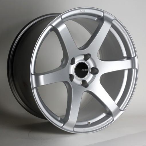 T6S 18x8 35mm Offset 5x114.3 Bolt Pattern 72.6 Bore Matte Silver Wheel by Enkei