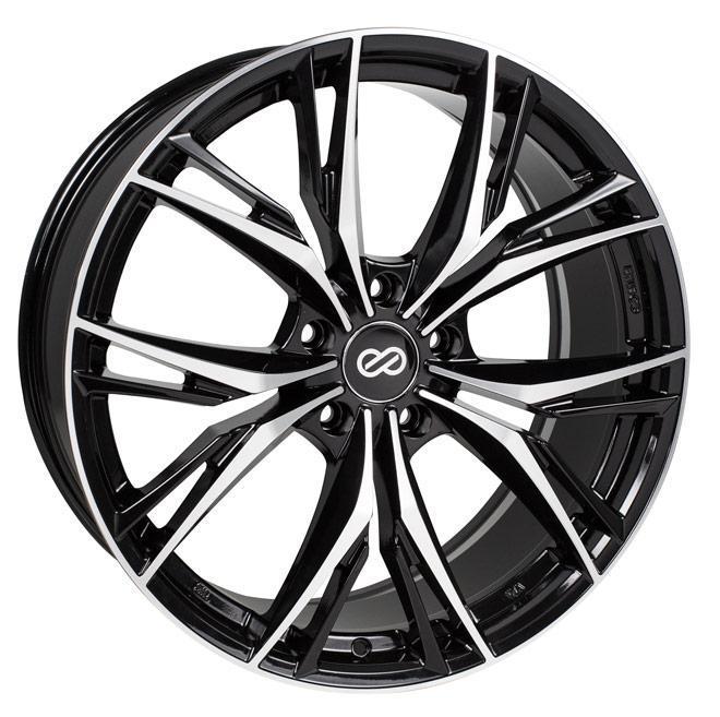 Enkei ONX 5x114.3 18x8.0" +40mm Offset Black Machined Wheels