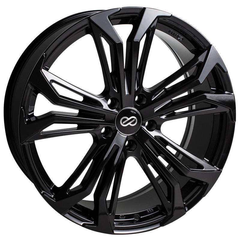 Enkei Vortex 5 5x114.3 18x8.0" +38mm Offset Gloss Black Wheels