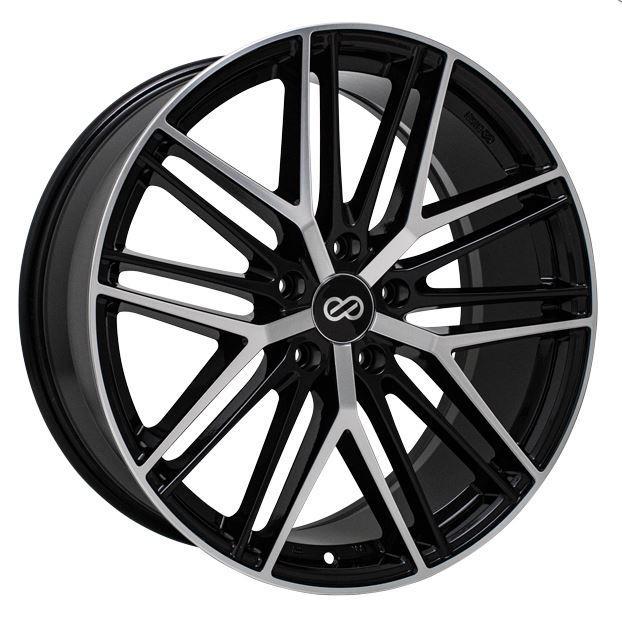 Enkei Phantom 5x114.3 18x8.0" +40mm Offset Black Machined Wheels