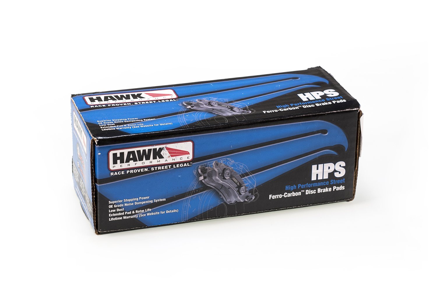 Hawk HPS Front Brake Pads - 2003-2006 Mitsubishi Evo 8/9, 2004-2014 Subaru WRX STI, and 2018-2019 Honda Civic Type-R