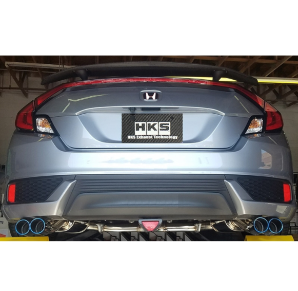 HKS LEGAMAX Cat-Back Exhaust - 2016-2021 Honda Civic Coupe 1.5T