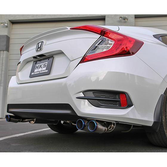 HKS Legamax Premium Exhaust System - 2017-2021 Honda Civic Sedan