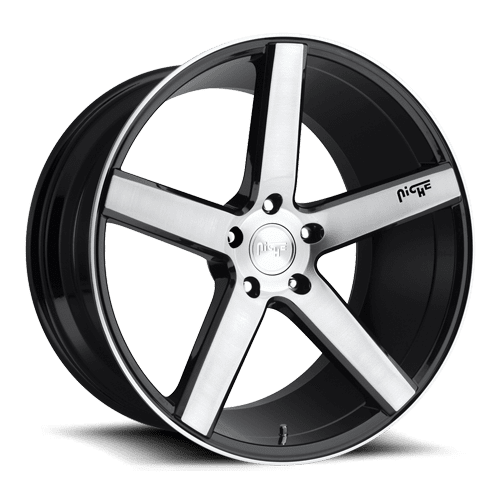 Niche M124 Milan 5x120 20" Brushed / Gloss Black Wheels