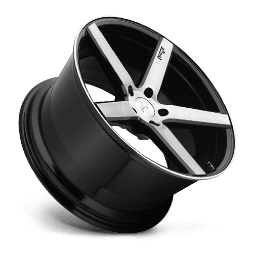 Niche M124 Milan 5x120 20" Brushed / Gloss Black Wheels