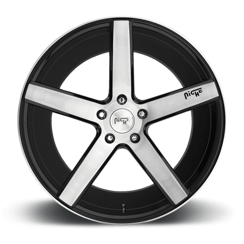 Niche M124 Milan 5x120 20" Brushed / Gloss Black Wheels