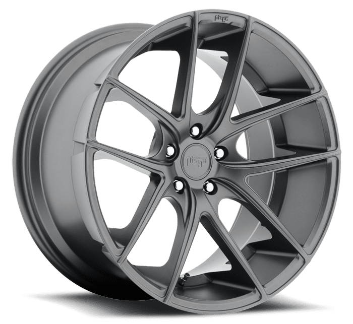 Niche M129 Targa 5x120 20x8.5" +35mm Offset Matte Gunmetal Wheels