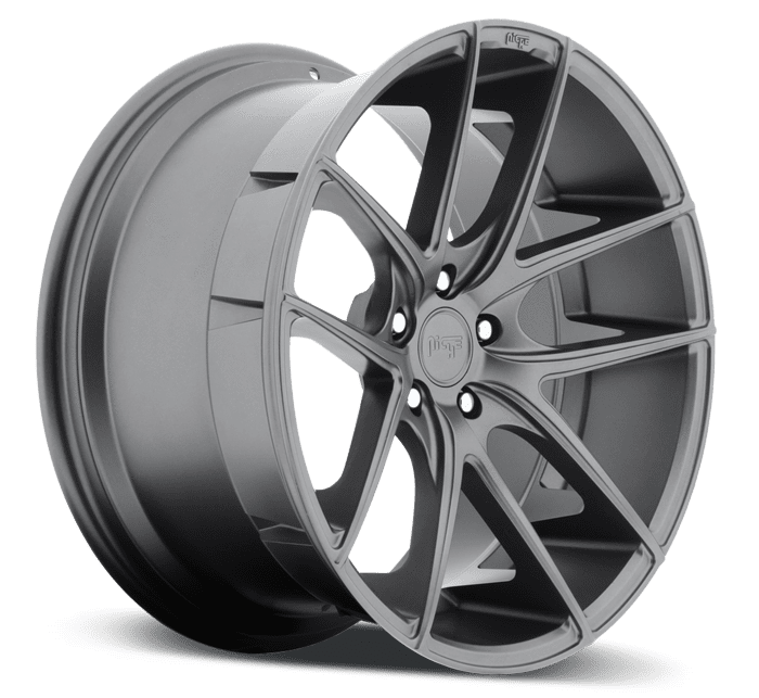 Niche M129 Targa 5x120 20x8.5" +35mm Offset Matte Gunmetal Wheels