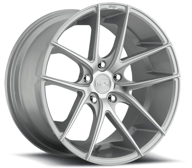 Niche M131 Targa 5x114.3 18x8.0" +40mm Offset Silver & Machined Wheels