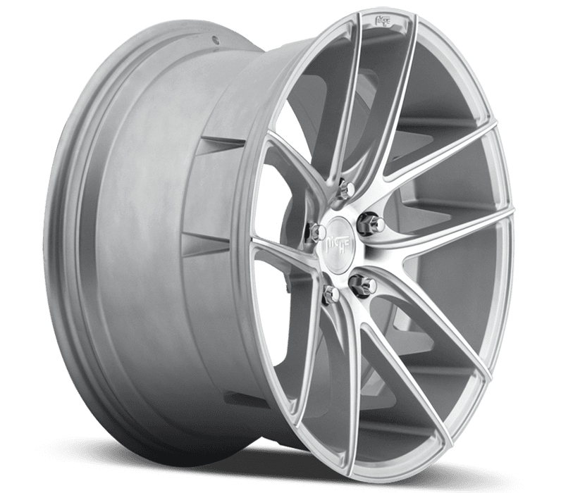 Niche M131 Targa 5x114.3 18x8.0" +40mm Offset Silver & Machined Wheels