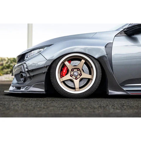 Sayber Design +25mm Wide Front Fenders - 2017-2021 Honda Civic Type-R