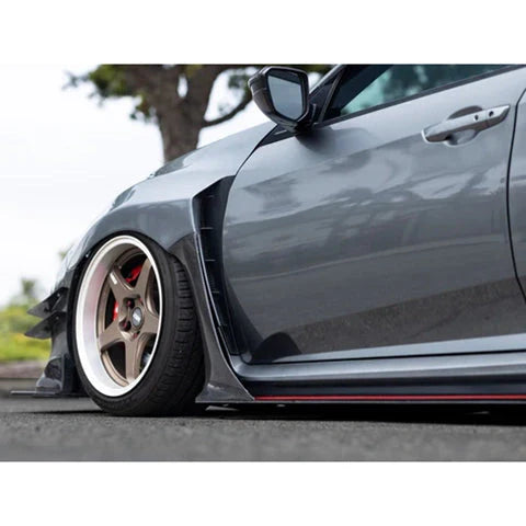 Sayber Design +25mm Wide Front Fenders - 2017-2021 Honda Civic Type-R