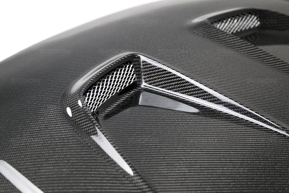 Seibon MR-Style Carbon Fiber Hood - 2016-2021 Honda Civic