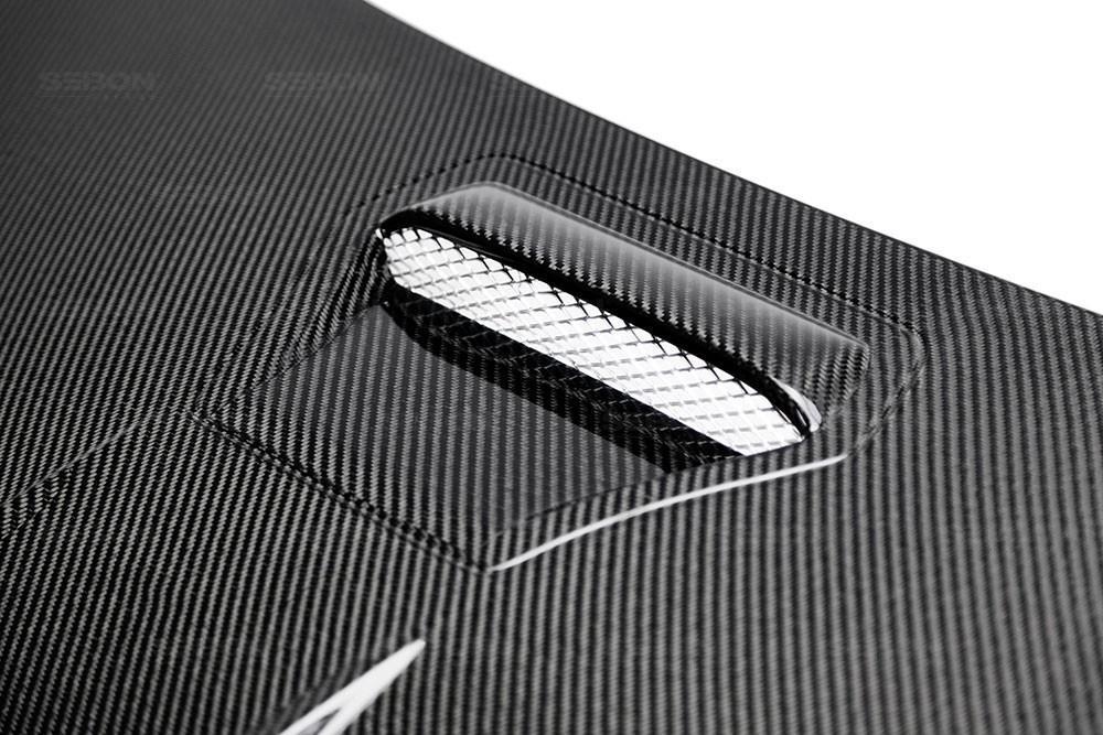 Seibon MR-Style Carbon Fiber Hood - 2016-2021 Honda Civic