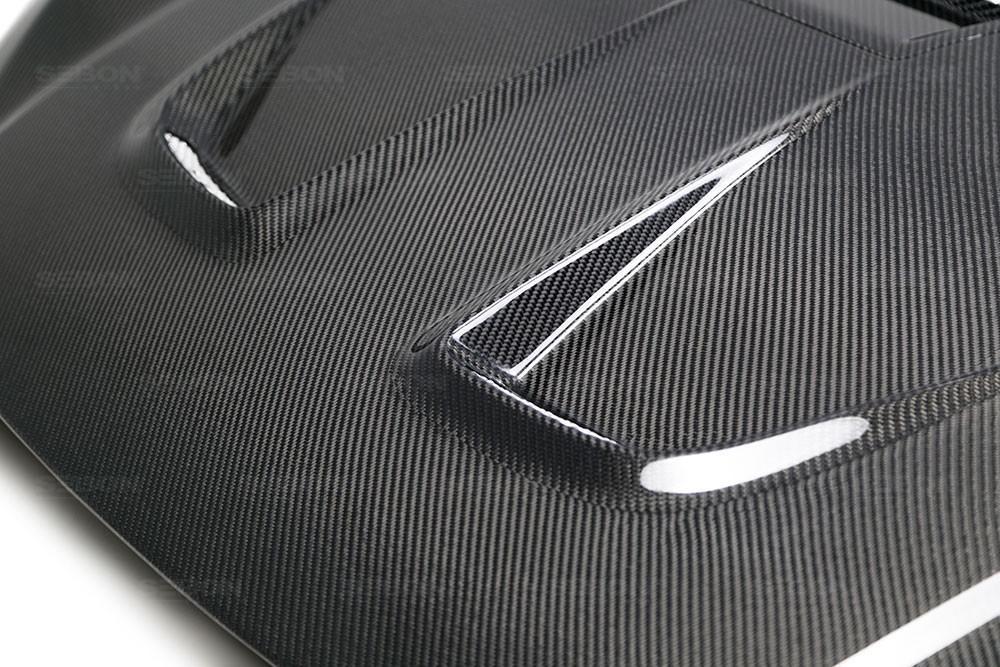 Seibon MR-Style Carbon Fiber Hood - 2016-2021 Honda Civic