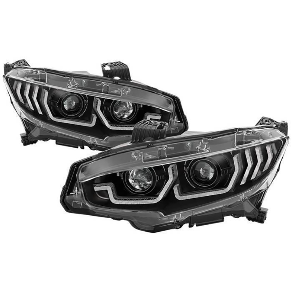 Spyder Auto Signature Series Headlights - 2016-2020 Honda Civic