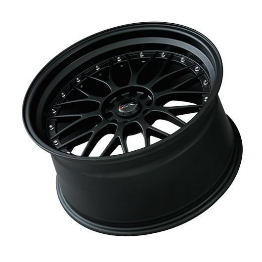 XXR 521 "Bolt-On Color" 5x114.3/120 20" Flat Black Wheels w/ Chrome Rivets