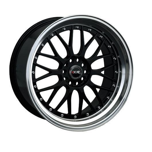 XXR 521 "Bolt-On Color" 5x114.3/120 20" Black ML Wheels w/ Chrome Rivets