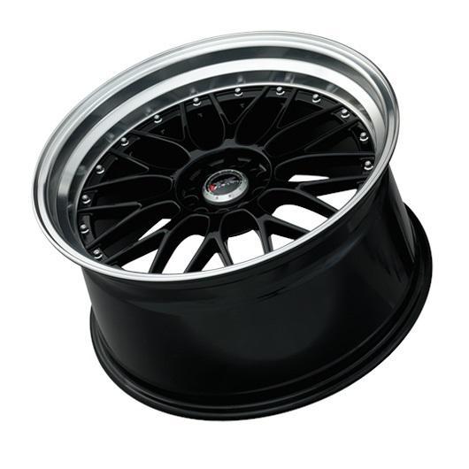 XXR 521 "Bolt-On Color" 5x114.3/120 20" Black ML Wheels w/ Chrome Rivets