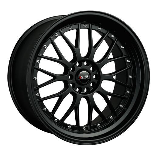 XXR 521 "Bolt-On Color" 5x114.3/120 20" Flat Black Wheels w/ Chrome Rivets