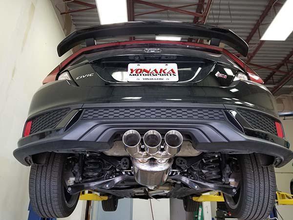 Yonaka 3" Catback Exhaust - 2017-2021 Honda Civic Si Coupe